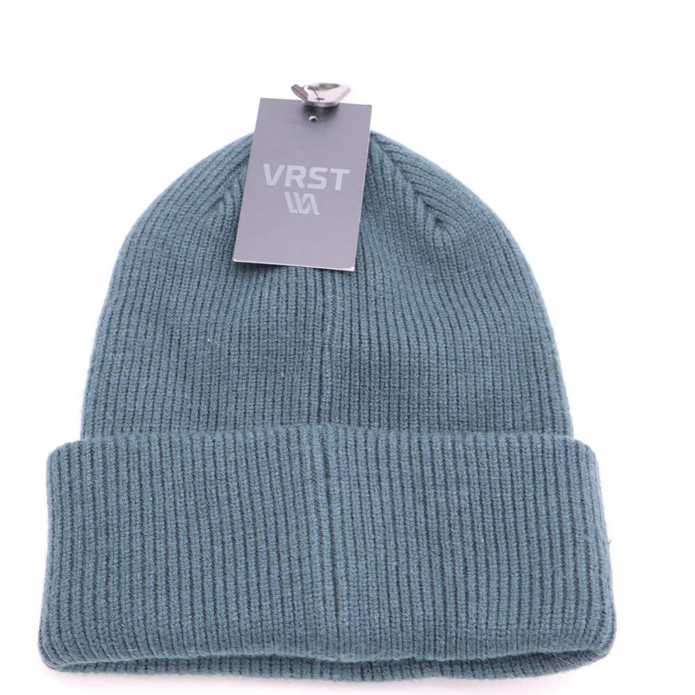 VRST Rib Beanie Green Dusk Mens OSFM Knit Cuffed Hat